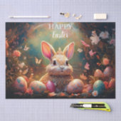 Happy Ostersonne mit Ostereiern Seidenpapier (Handwerk)