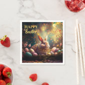 Happy Ostersonne mit Ostereiern Serviette (Beispiel)