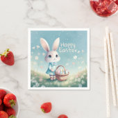 Happy Ostersonne mit Ostereiern Serviette (Beispiel)