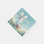 Happy Ostersonne mit Ostereiern Serviette (Ecke)