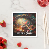 Happy Ostersonne mit Ostereiern Serviette (Beispiel)