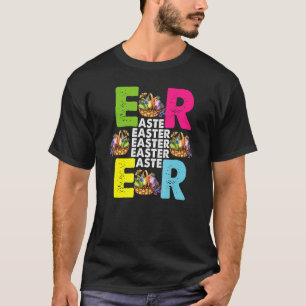 Happy Ostertag 2022 Bekleidete Bunny Hug Ostereier T-Shirt