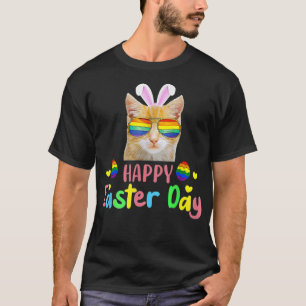 Happy Ostertag 2022 Katzen-LGBT-Eier  T-Shirt