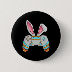 Happy Ostertag Bunny Egg Fun Teen Jungs Männer Kin Button