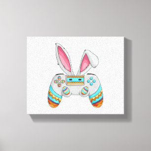 Happy Ostertag Bunny Egg Funny Teen Jungs Männer Leinwanddruck