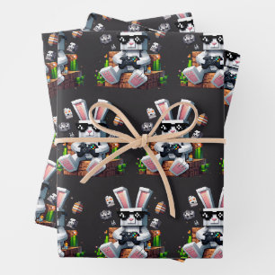 Happy Ostertag Bunny Egg Video Gamer Ostertag Geschenkpapier Set