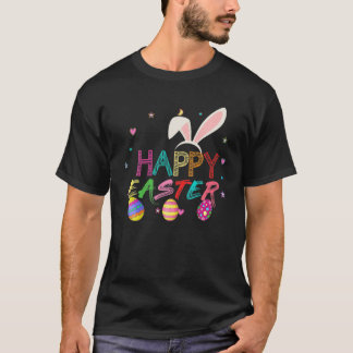 Happy Ostertag farbenfrohe Eierjagd Niedlich T-Shirt