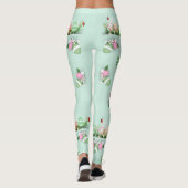Happy Ostertag - Funny Bunny und Eggs Oster Leggings (Rückseite)
