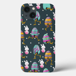 Happy Ostertag - Funny Bunny Wakes Pattern Case-Mate iPhone Hülle
