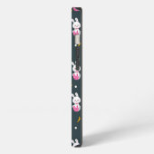 Happy Ostertag - Funny Bunny Wakes Pattern iPhone Hülle (Linke Seite)