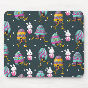 Happy Ostertag - Funny Bunny Wakes Pattern Mousepad