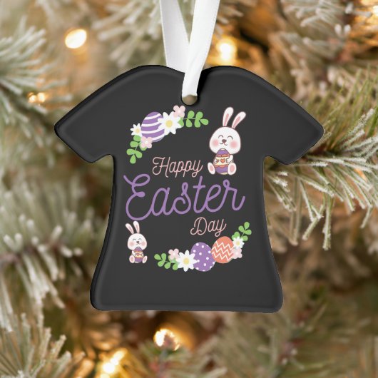 Happy Ostertag, Funny Ostertag Ornament (Baum)