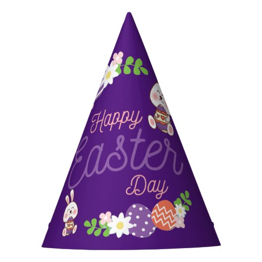 Happy Ostertag, Funny Ostertag Partyhütchen (Vorderseite)