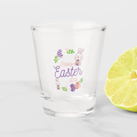 Happy Ostertag, Funny Ostertag Schnapsglas (Vorderseite)