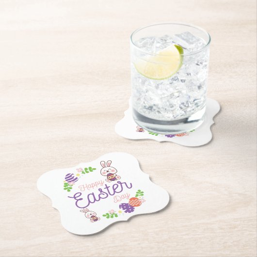 Happy Ostertag, Funny Ostertag Untersetzer (Vor Ort)