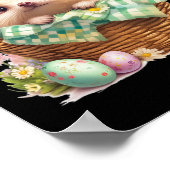 Happy Ostertag - Igel im Innern eines Waldes Poster (Ecke)