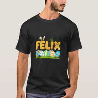 Happy Ostertag Jungs Männer Personalisiert Name Fe T-Shirt
