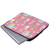 Happy Ostertag - Muster Sonne und Eier Laptopschutzhülle (Vorne Knopf)