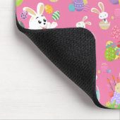 Happy Ostertag - Muster Sonne und Eier Mousepad (Ecke)