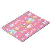 Happy Ostertag - Muster Sonne und Eier Notizblock (Linke Seite)