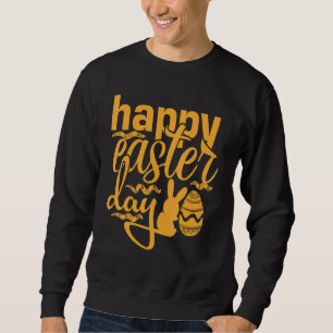 Happy Ostertag Niedlicher Bunny mit Eiern Osterhas Sweatshirt