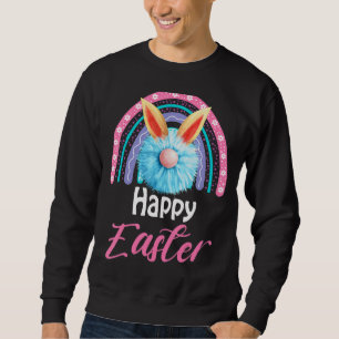 Happy Ostertag Niedlicher Bunny mit Eiern Osterhas Sweatshirt