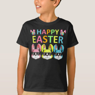Happy Ostertag Niedlicher Bunny mit Eiern Osterhas T-Shirt