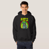 Happy Ostertag Niedlicher Osterhase Grafik Hoodie (Vorne ganz)