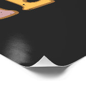 Happy Ostertag - Ostereier Funny Poster (Ecke)