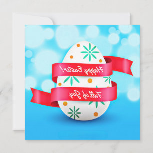 Happy Ostertag Realistischer Stil-23198 Einladung