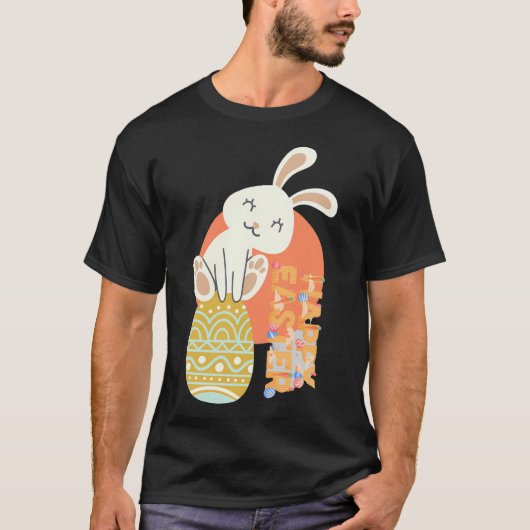 Happy Osterurlaub Niedlich T-Shirt (Vorderseite)