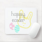 Happy Osterurlaub Pastelleier Hase Mousepad (Mit Mouse)