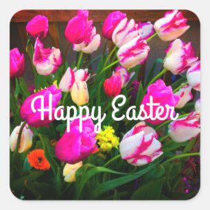 Happy Osterweihnachtstraum und Affaire #1-1 Quadratischer Aufkleber