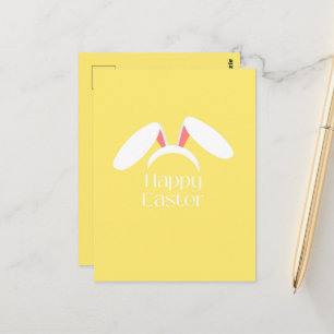 Happy Osterweiße, sonnige Ohren Postkarte