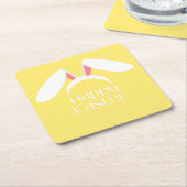 Happy Osterweiße, sonnige Ohren Rechteckiger Pappuntersetzer (angewinkelt)