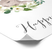 Happy Osterzeichen, Osterdekorationen, Sonnenschei Poster (Ecke)