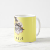 Happy Ostrich Funny Mug Smile - Benutzerdefinierte Kaffeetasse (VorderseiteRechts)
