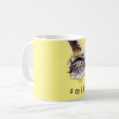 Happy Ostrich Funny Mug Smile - Benutzerdefinierte Kaffeetasse (Vorderseite Links)