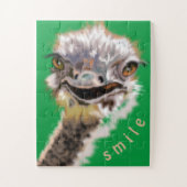 Happy Ostrich - Lächeln Puzzle (Vertikal)