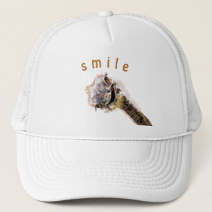 Happy Ostrich Trucker Hat - Lächeln Truckerkappe
