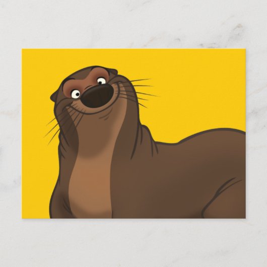 Happy Otter Postcard Postkarte (Vorderseite)