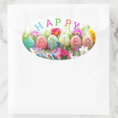 Happy Oval Stickers (Tasche)