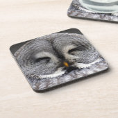 Happy Owl Getränkeuntersetzer (Linke Seite)