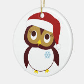 Happy Owl Idays Keramikornament (Links)