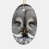 Happy Owl Keramik Ornament (Links)