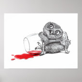Happy Owl - Trinken Poster (Vorne)