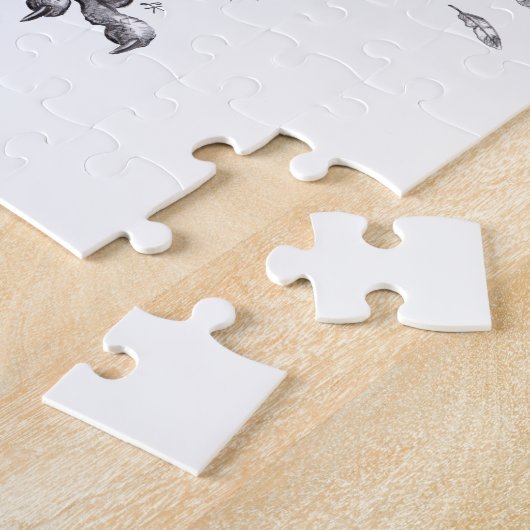 Happy Owl with Red Feather Puzzle (Seite)