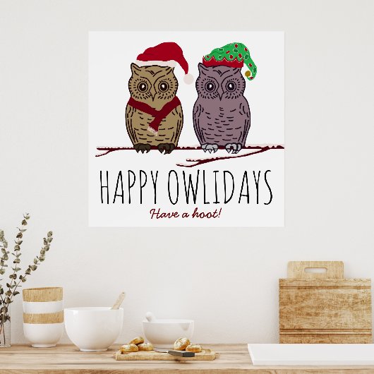 Happy Owlidays, Festival Poster (Küche)