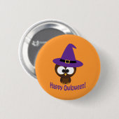 Happy Owloween Button (Vorne & Hinten)