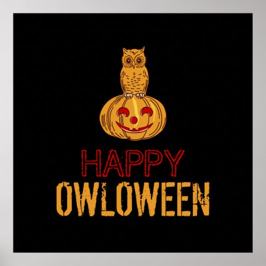 Happy Owloween, Halloween Poster (Vorne)